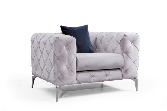 Atelier Del Sofa Silla Alada Gris Claro Atelier Del Sofa Silla Alada Gris Claro